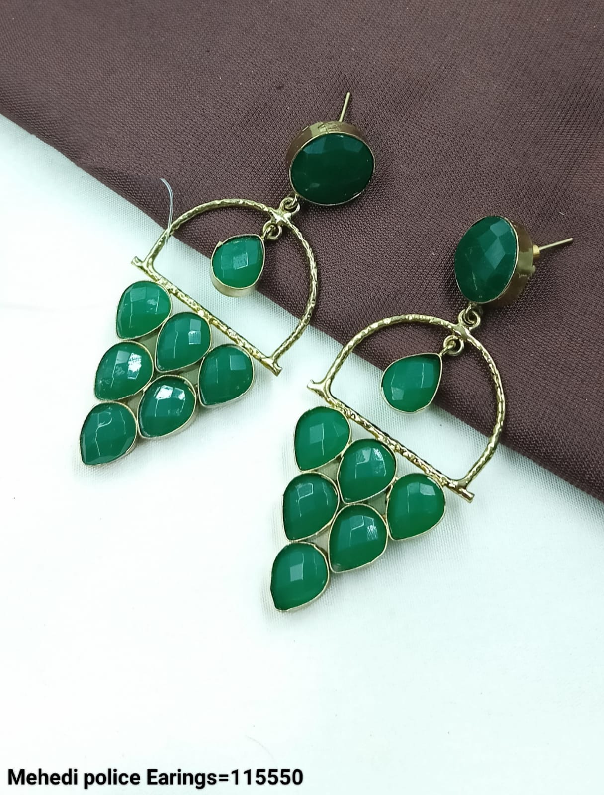 Designer Dangle Earrings – Gemstone-Inspired Look - Lucentemarket